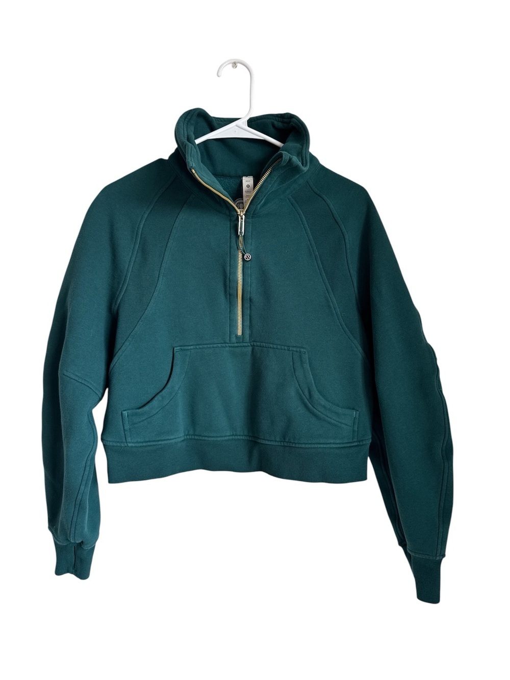 Lululemon Scuba Cropped Half Zip Funnel Neck Sweatshirt - Picture 2 of 6
